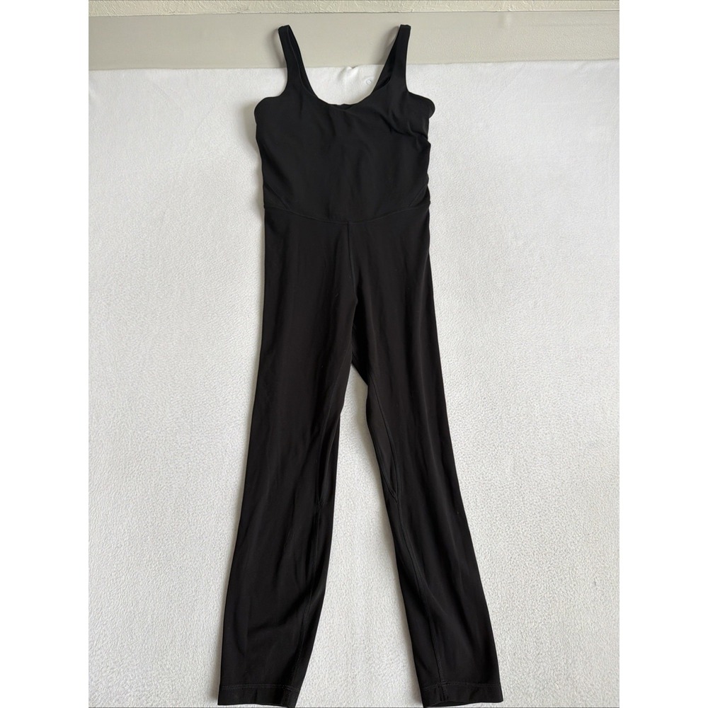 Lululemon Align Bodysuit 25" Womens 10 Black Nulu Yoga LW1DSIS